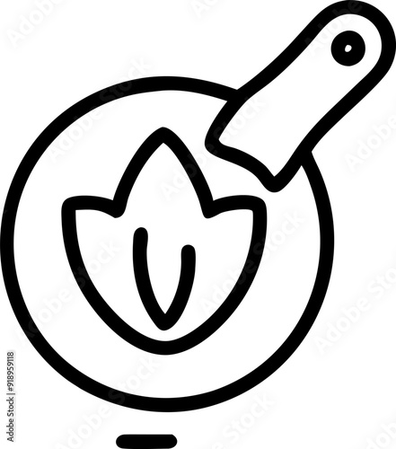 produce an icon with black lines highlighted on a white background, without shadow, that means