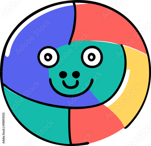 a vector art for illustration simple, icon doodle offset fill