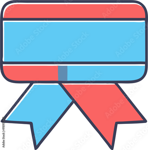 ribbon icon, icon offset fill