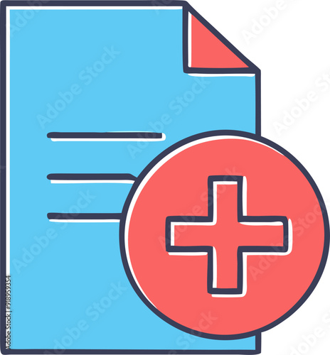 medical icon, icon offset fill