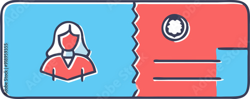 logo para advogada luiza ferreira jovem mulher atual, icon offset fill