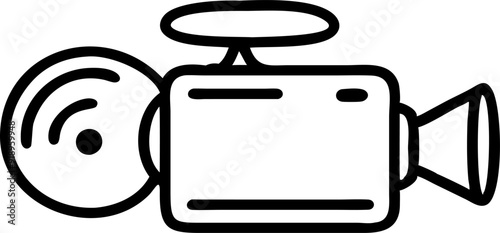 video camera icon, icon outline