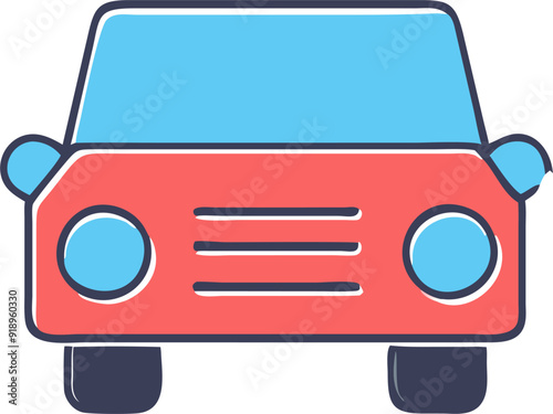 car, icon offset fill