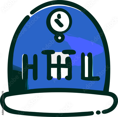hotel, icon doodle offset fill