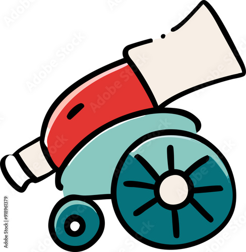 cannon and sparrows, icon doodle offset fill