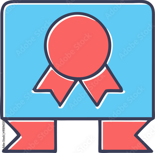 ribbon icon, icon offset fill
