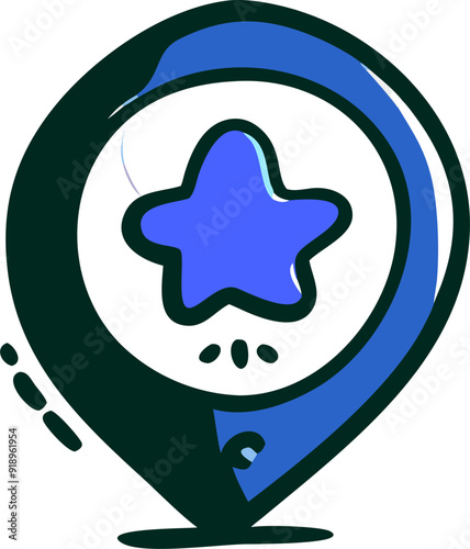 a good location, icon doodle offset fill