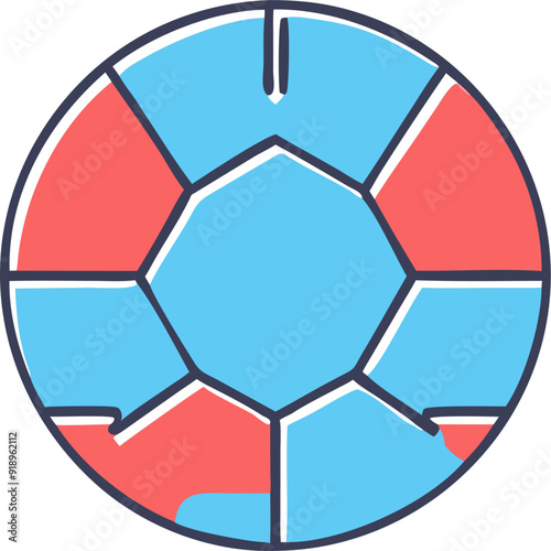 football icon, icon offset fill