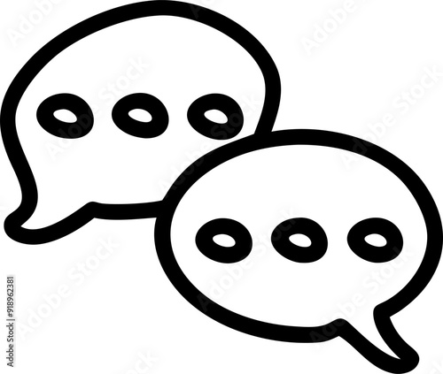 messengers, icon outline