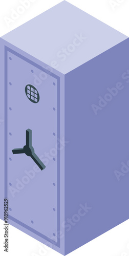 Metal safe deposit box securing valuables with a combination lock, providing security and peace of mind