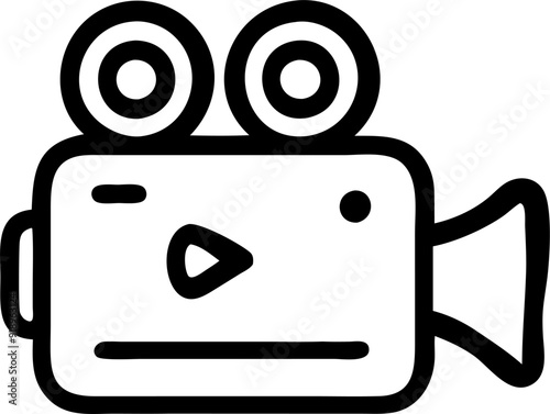 videocamera, icon outline