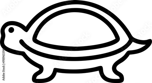 black turtle feng shui, icon outline