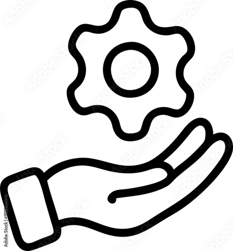 provision of service, icon outline