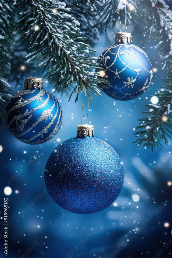 Blue and gold Christmas backgrounds. AI generative. Blue and gold Christmas backgrounds. AI generative.