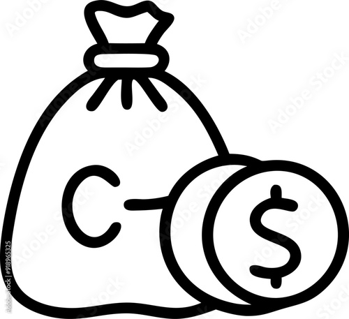 cpg, marketing, fmcg, media budget, icon outline