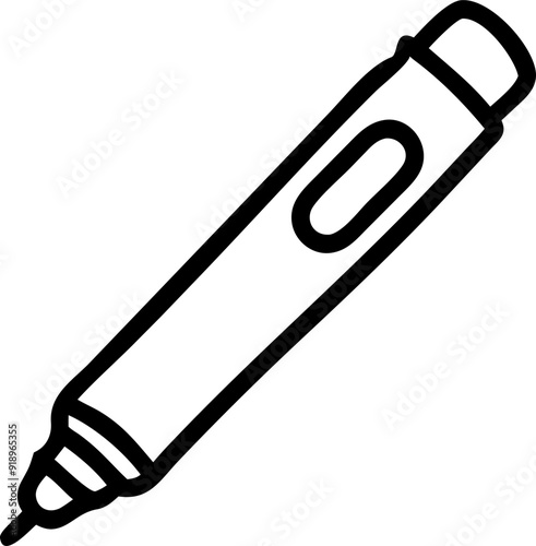 permanent markers, icon outline