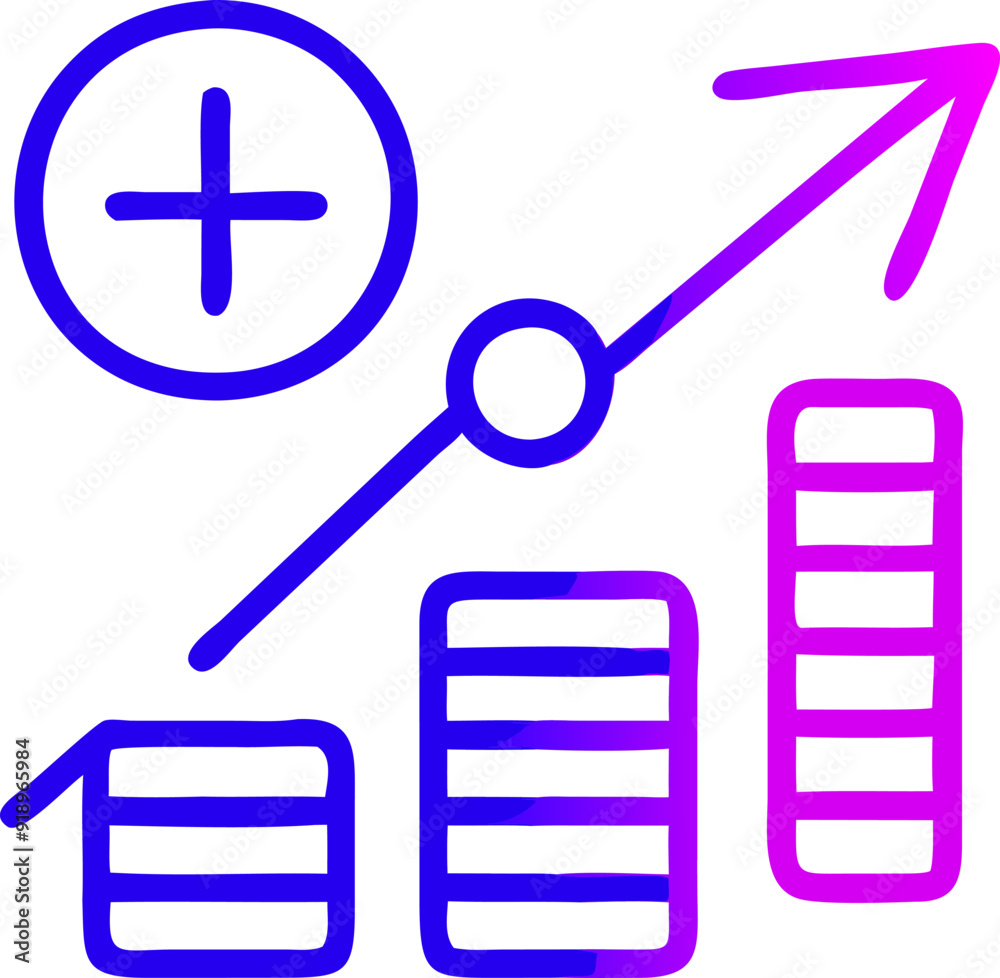 points, large number of points, icon outline gradient points, large number of points, icon outline gradient