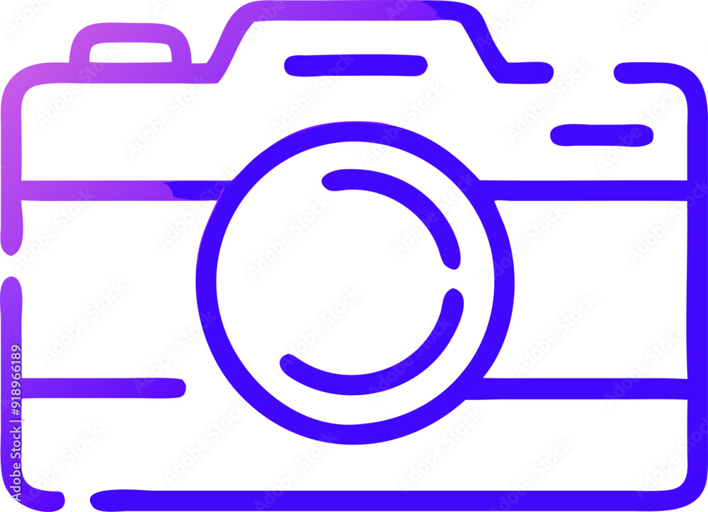 camera, icon outline gradient camera, icon outline gradient