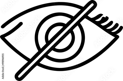illness that disrupts the lash growth cycle, icon outline