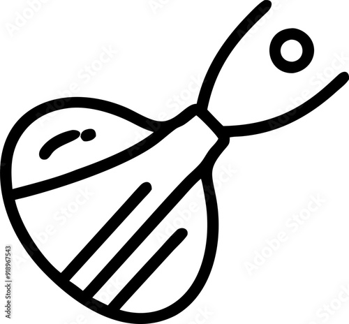 produce an icon with black lines highlighted on a white background, without shadow, that means