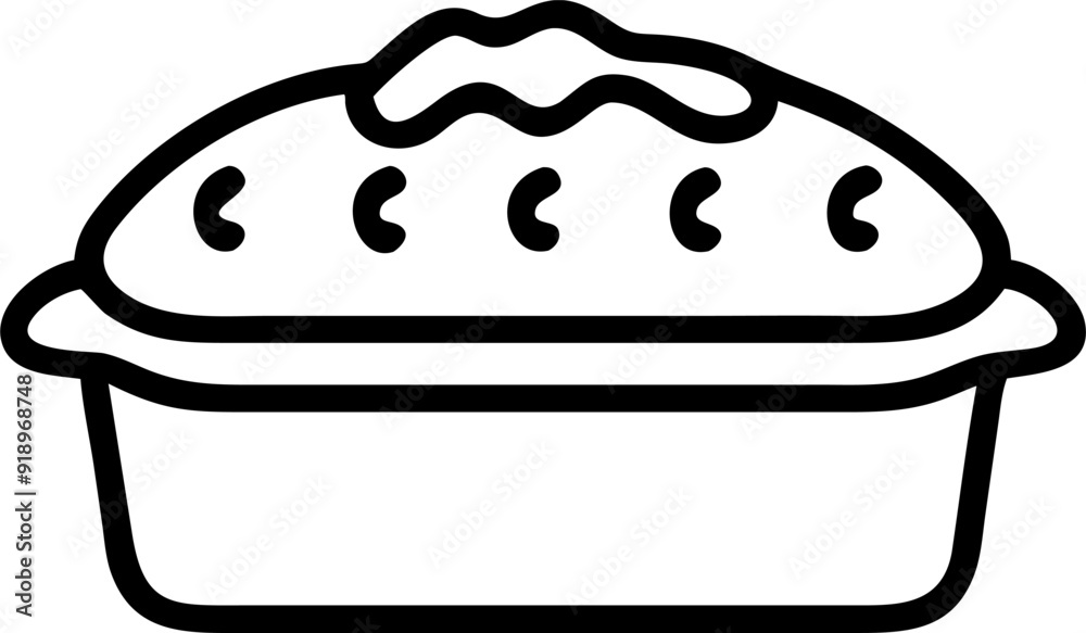 design a baking pan icon for baking without dough, icon outline design a baking pan icon for baking without dough, icon outline