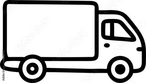 truck tarpaulin, icon outline