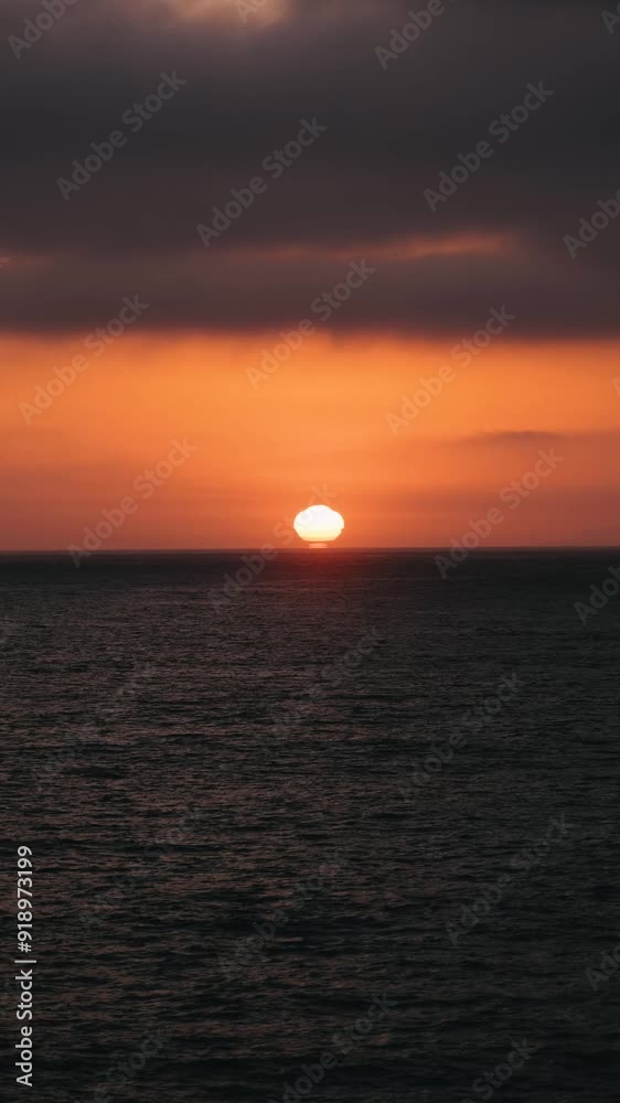 sunset in the sea