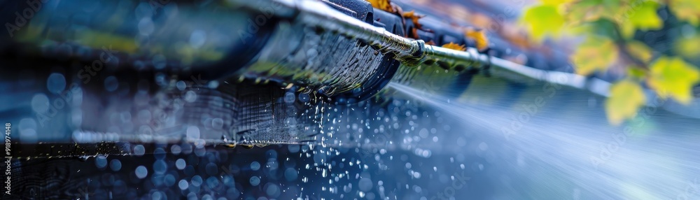 Water Flowing From a Gutter Water Flowing From a Gutter