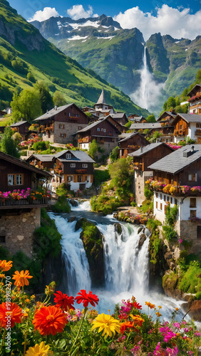 lake in the mountains