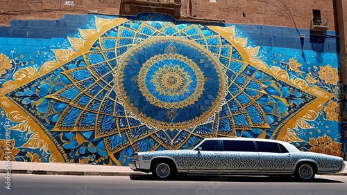 car in Marrakesh circa September 2014 in Marrakesh.