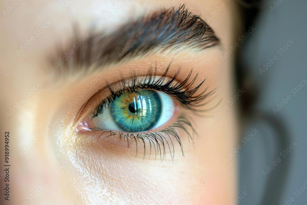Obraz premium Before the cosmetic treatment, the woman's eye bags were prominent, but after the treatment, her eyes look refreshed and beautiful.