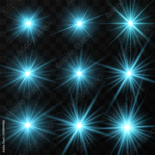 Color glowing light burst explosion with transparent. Vector illustration for cool effect decoration with ray sparkles. Bright star. Transparent shine gradient glitter, bright flare. Glare texture.