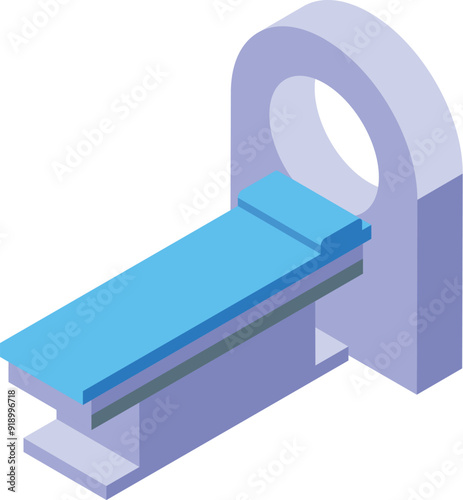 Modern medical scanner representing magnetic resonance imaging procedure used for diagnosis in healthcare