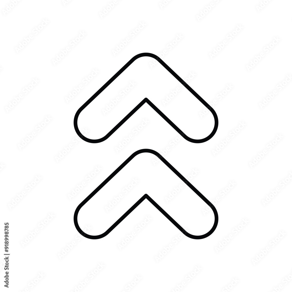 arrow up line icon with white background vector stock illustration arrow up line icon with white background vector stock illustration