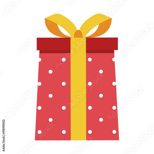 Gift boxes with bow knot. Surprise boxes. Celebrate birthday or Christmas on white