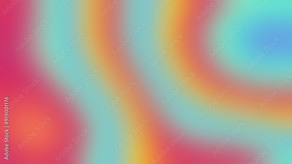 Colorful abstract retro rainbow animation futuristic background