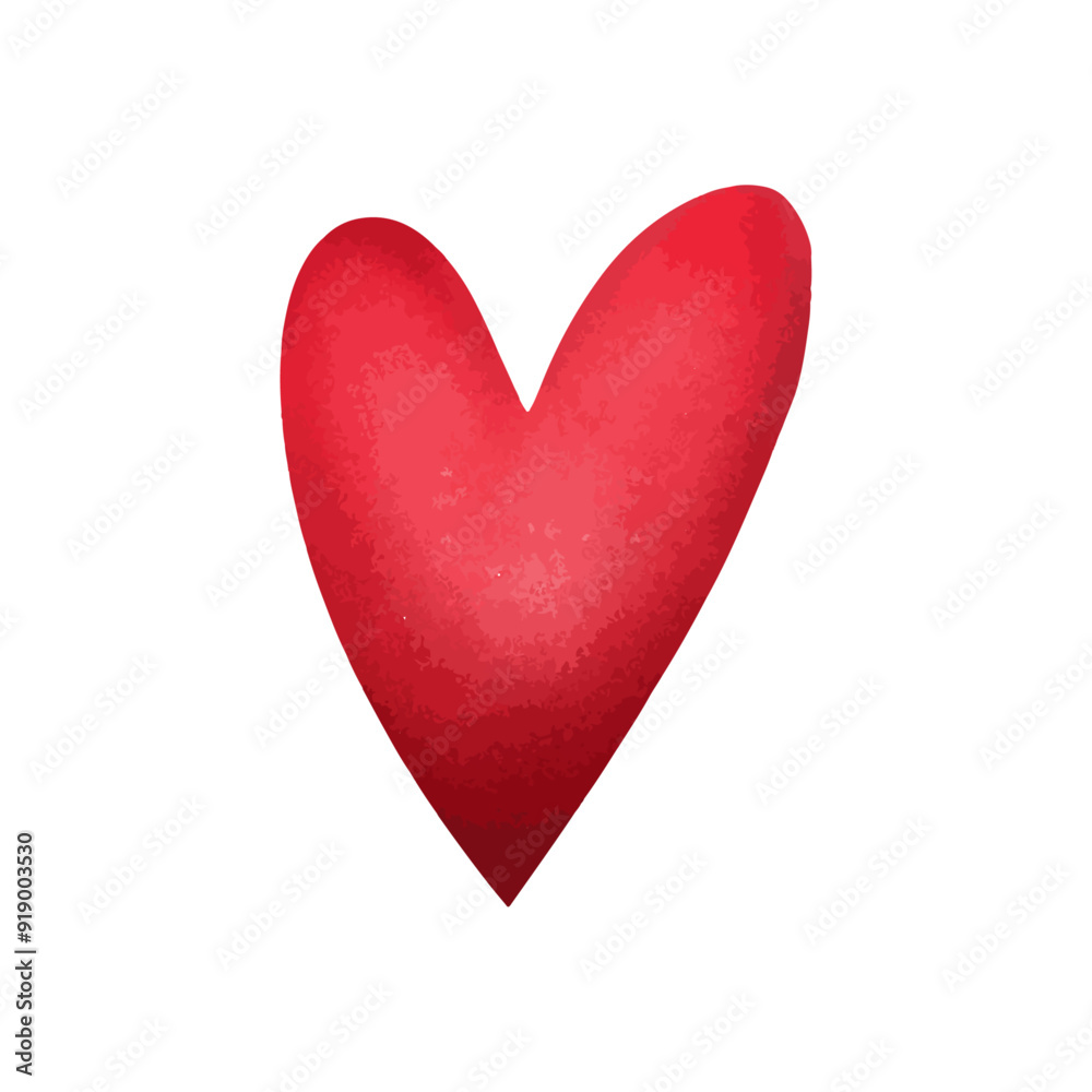 Hand drawn style heart illustration isolated on white Hand drawn style heart illustration isolated on white