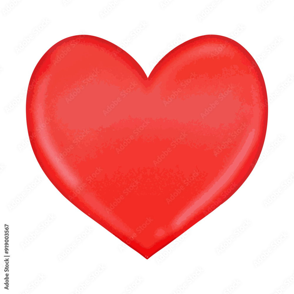 Hand drawn style heart illustration on the white background Hand drawn style heart illustration on the white background