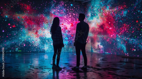 Interactive Art Installation Merging Augmented Reality with Creativity.