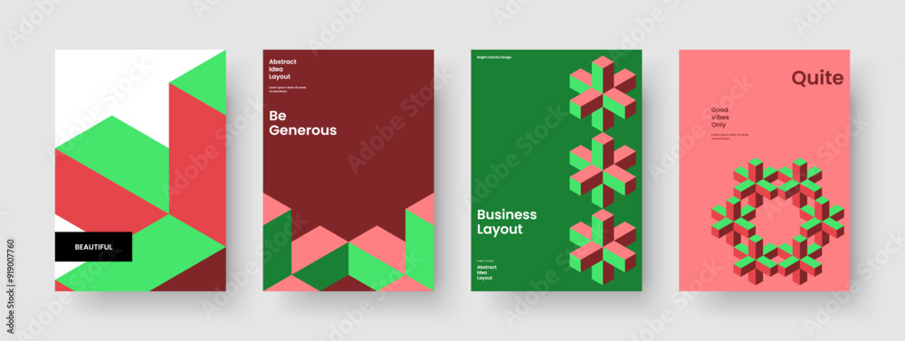 Obraz premium Abstract Report Design. Isolated Banner Layout. Creative Business Presentation Template. Background. Poster. Book Cover. Flyer. Brochure. Brand Identity. Leaflet. Portfolio. Catalog. Magazine