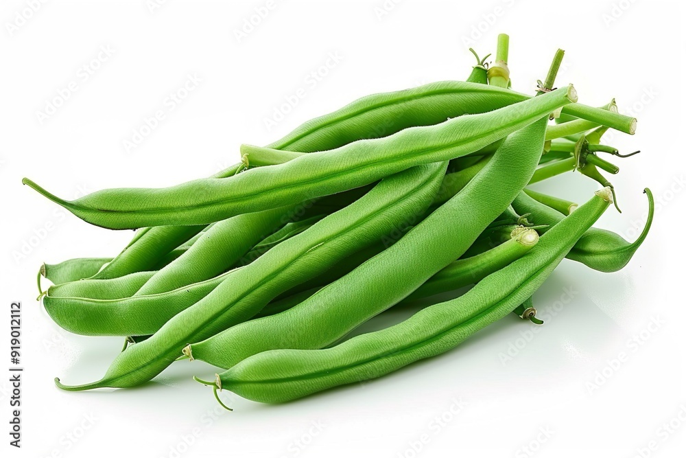 Green Beans isolated on a white background Green Beans isolated on a white background