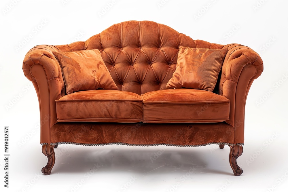Loveseat isolated on a white background Loveseat isolated on a white background