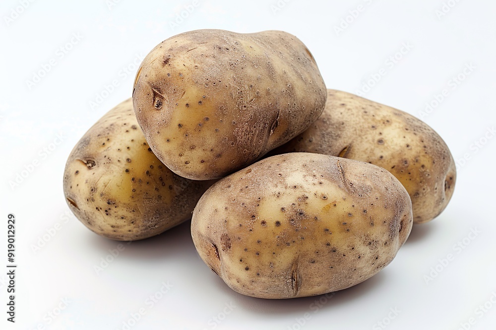 Potato isolated on a white background Potato isolated on a white background