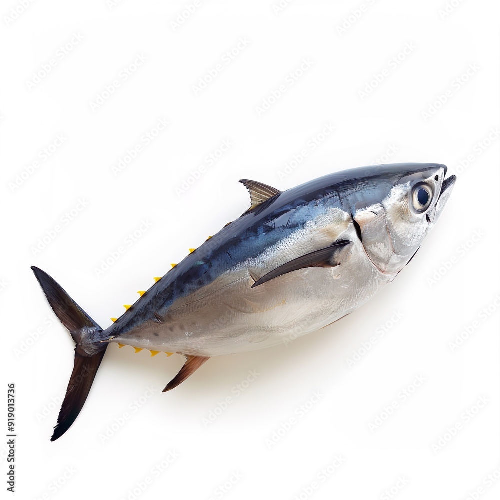Naklejka premium Tuna isolated on a white background