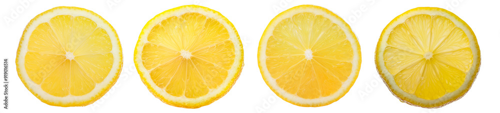 Fresh lemon slices arranged in a row, showcasing vibrant yellow color and juicy , perfect for culinary and beverage use. Fresh lemon slices arranged in a row, showcasing vibrant yellow color and juicy , perfect for culinary and beverage use.