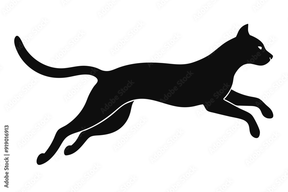 A jumping Cat vector illustration A jumping Cat vector illustration