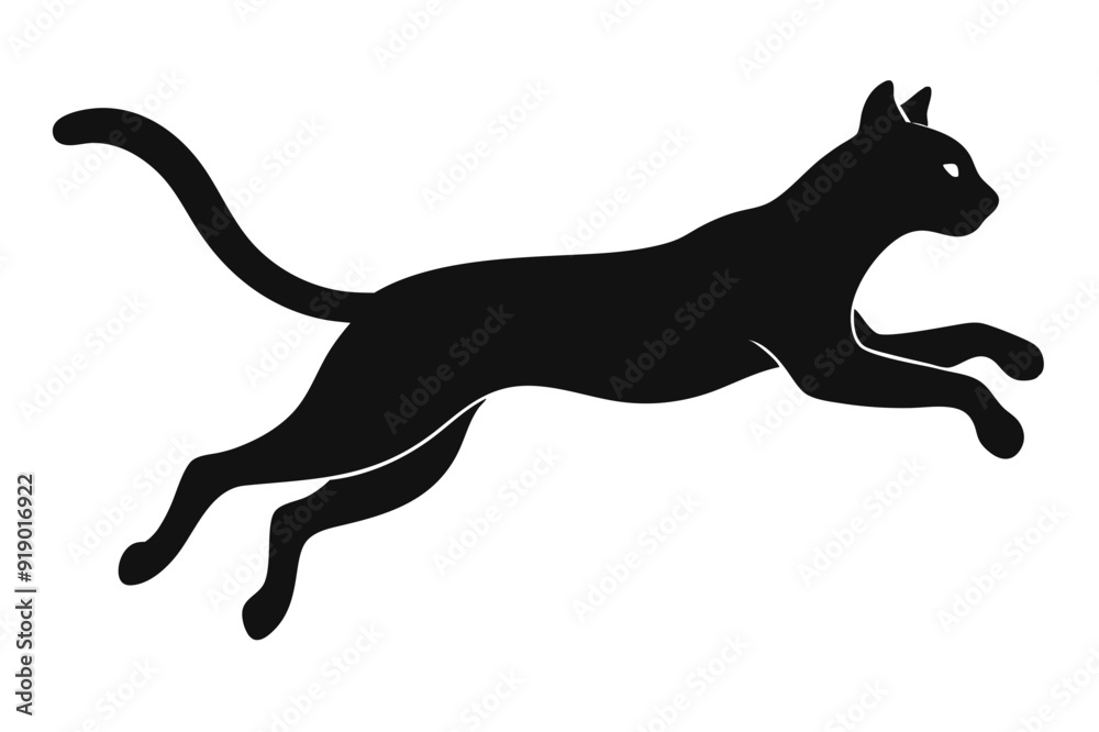 A jumping Cat vector illustration A jumping Cat vector illustration