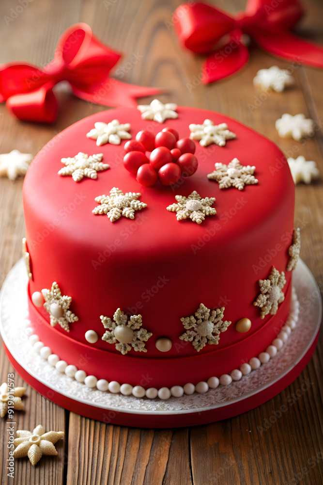 red fondant decoration red fondant decoration