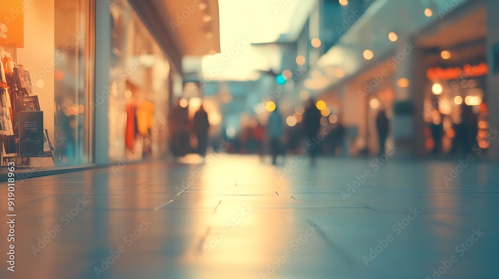 Blurred View of a Shopping Mall Blurred View of a Shopping Mall
