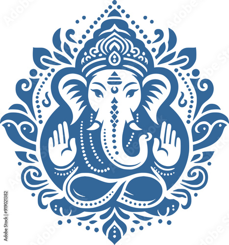 ganesha ornament illustration